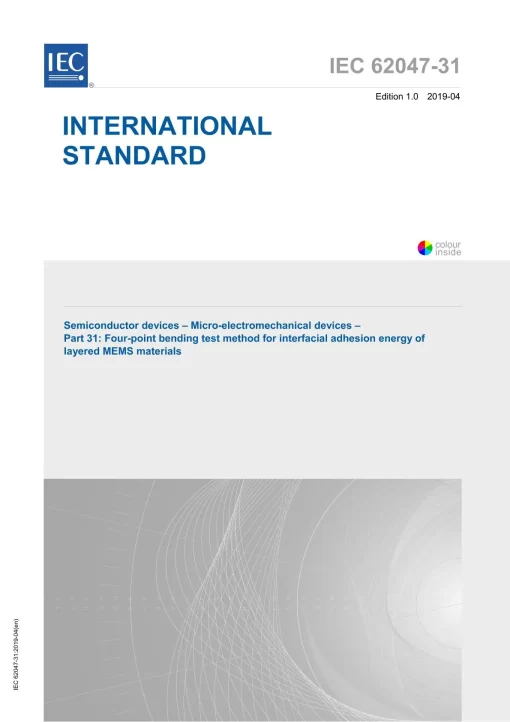 IEC 62047-31 Ed. 1.0 en:2019 pdf