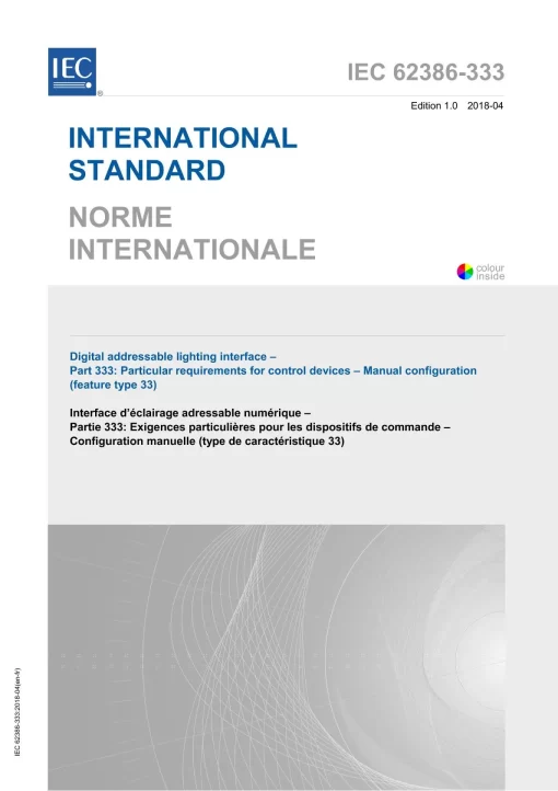 IEC 62386-333 Ed. 1.0 b:2018 pdf