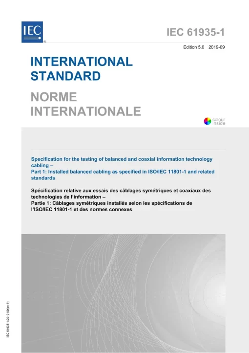 IEC 61935-1 Ed. 5.0 b:2019 pdf