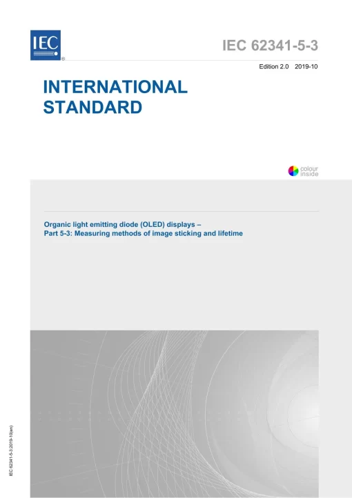 IEC 62341-5-3 Ed. 2.0 en:2019 pdf