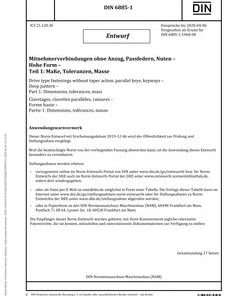 DIN 6885-1 - DRAFT pdf