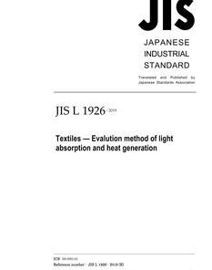 JIS L 1926:2019 pdf