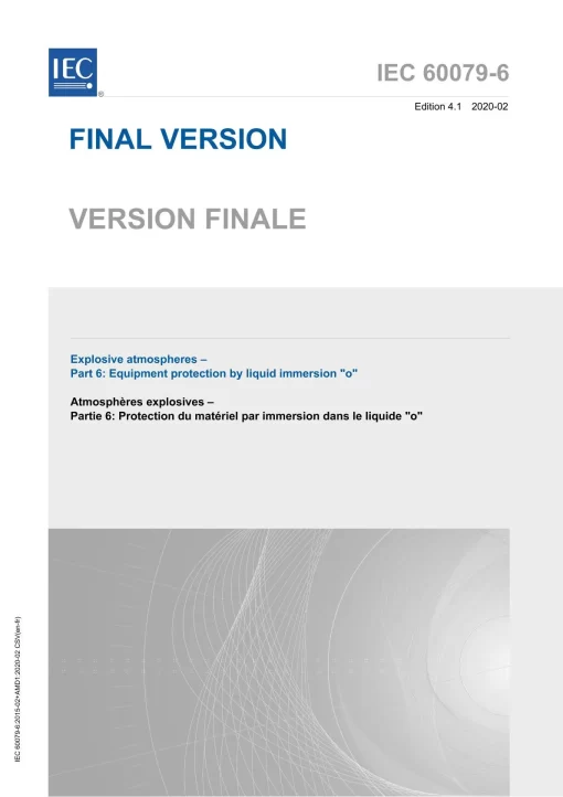 IEC 60079-6 Ed. 4.1 b:2020 pdf