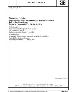 DIN CEN/TS 13149-10 pdf