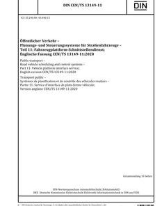 DIN CEN/TS 13149-11 pdf