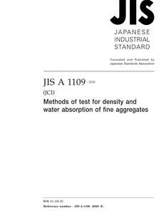 JIS A 1109:2020 pdf