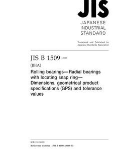 JIS B 1509:2020 pdf