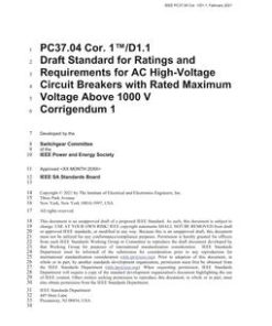 IEEE C37.04-2018/Cor 1-2021 pdf