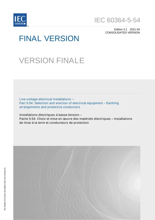 IEC 60364-5-54 Ed. 3.1 b:2021 pdf