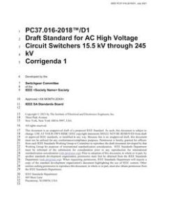 IEEE C37.016-2018/Cor 1-2021 pdf