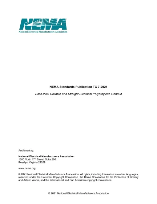 NEMA TC 7-2021 pdf