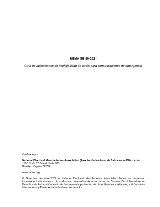 NEMA SB 50-2021 Spanish pdf