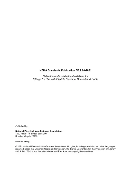 NEMA FB 2.20-2021 pdf