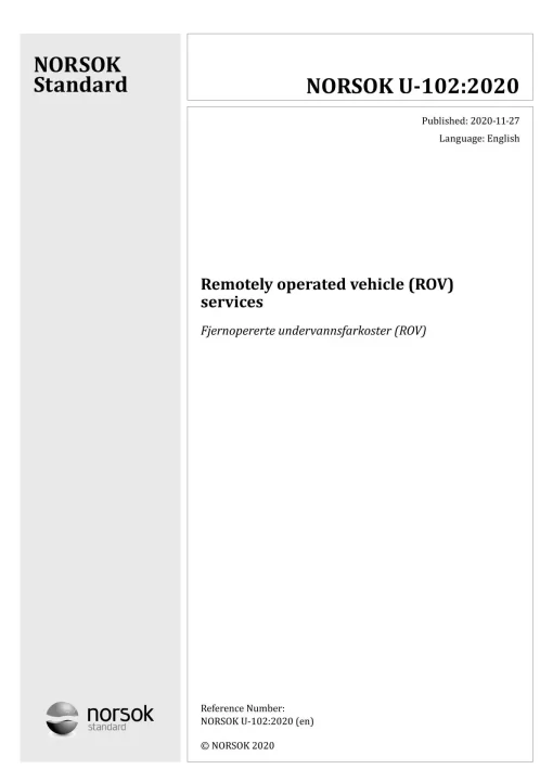 NORSOK U-102 pdf