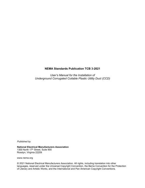 NEMA TCB 3-2021 pdf