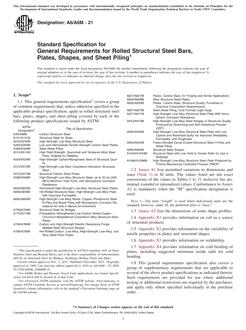 ASTM A6/A6M-21 pdf