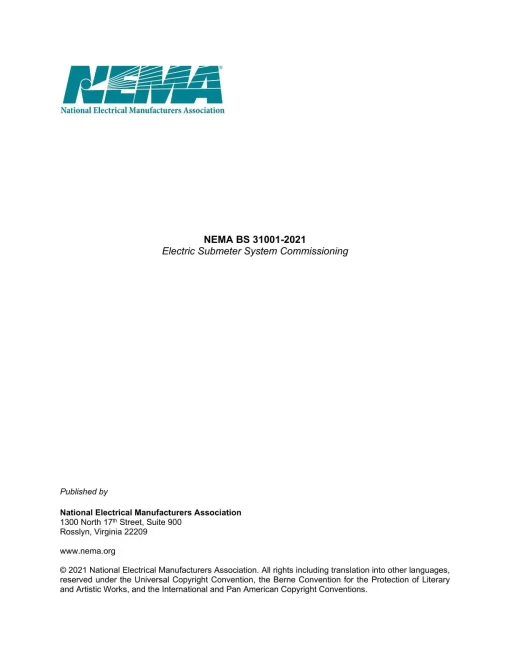 NEMA BS 31001-2021 pdf