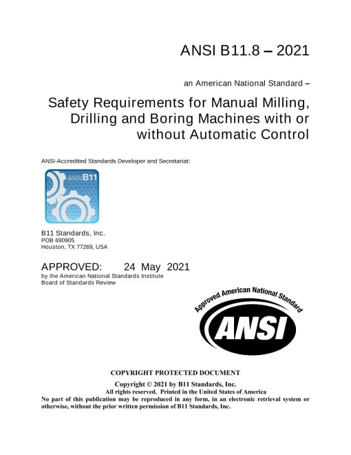 B11 B11.8-2021 pdf