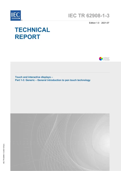 IEC 62908-1-3 Ed. 1.0 en:2021 pdf