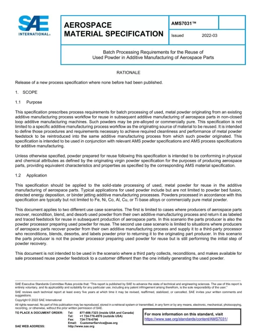 SAE AMS7031 pdf