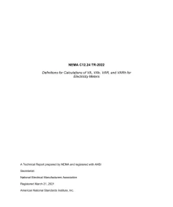 NEMA C12.24 TR-2022 pdf