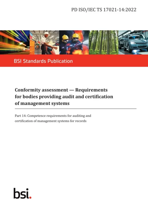 BS PD ISO/IEC TS 17021-14:2022 pdf