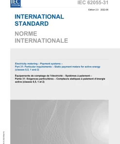 IEC 62055-31 Ed. 2.0 b:2022 pdf