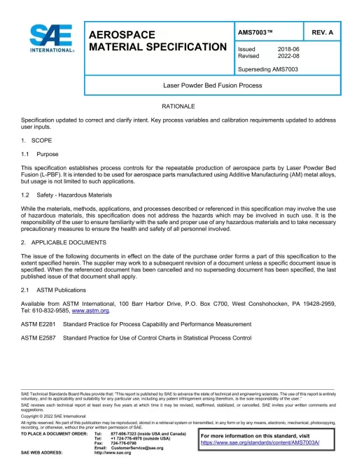 SAE AMS7003A pdf