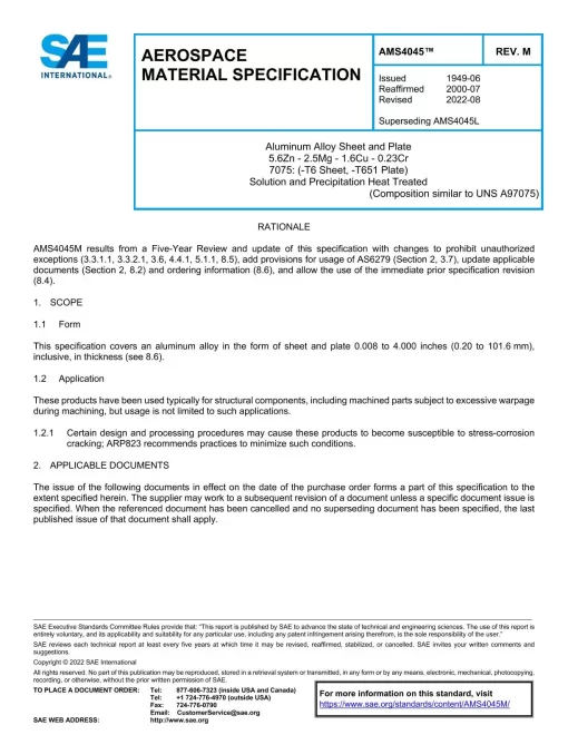 SAE AMS4045M pdf