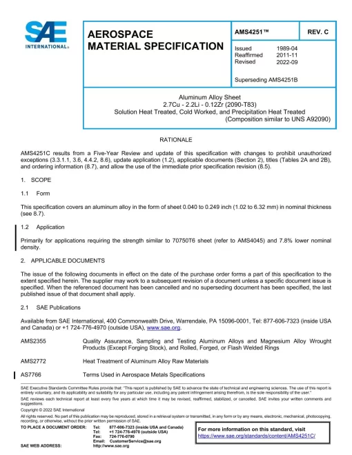 SAE AMS4251C pdf