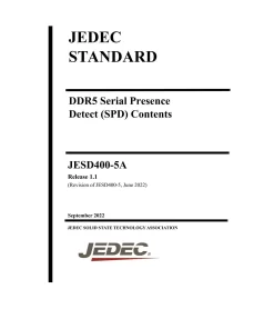 JEDEC JESD400-5A pdf