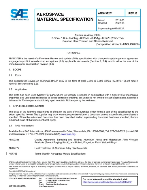 SAE AMS4372B pdf