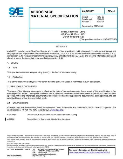 SAE AMS4558J pdf