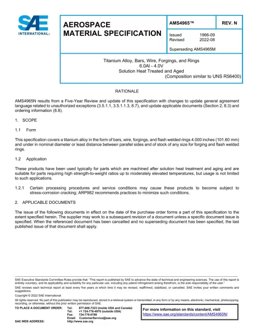 SAE AMS4965N pdf