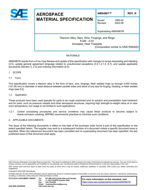 SAE AMS4967N pdf