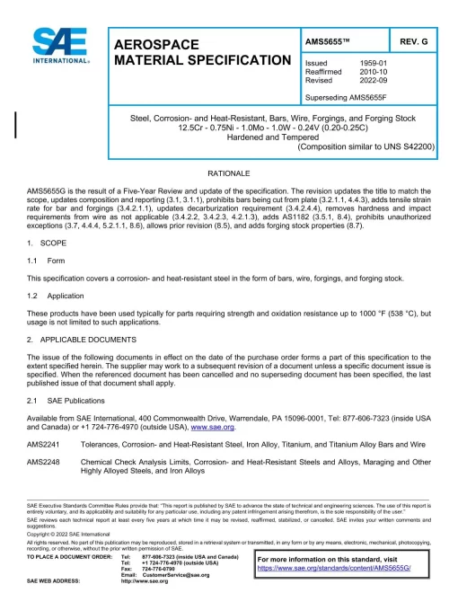 SAE AMS5655G pdf