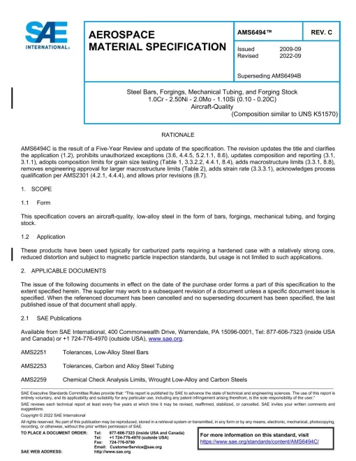 SAE AMS6494C pdf