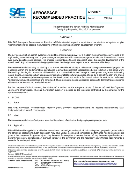 SAE ARP7043 pdf