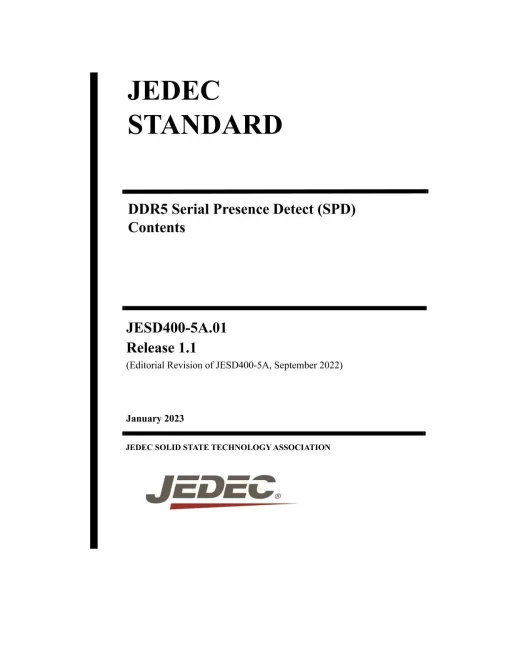 JEDEC JESD400-5A.01 Release 1.1 pdf