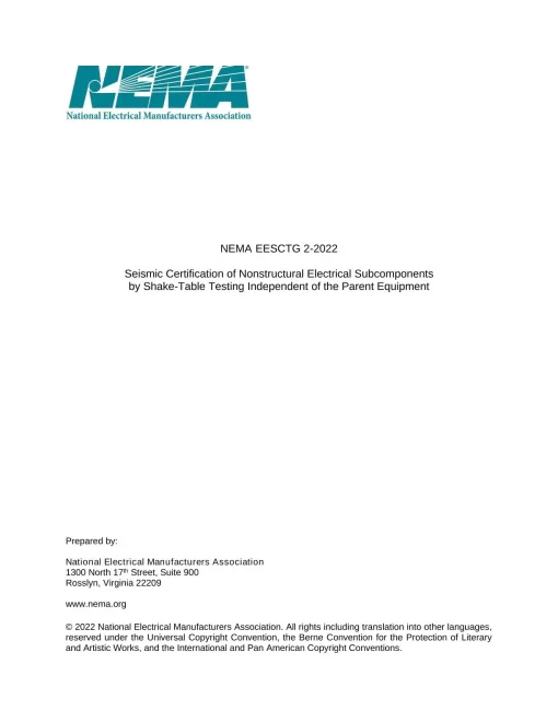 NEMA EESCTG 2-2022 pdf