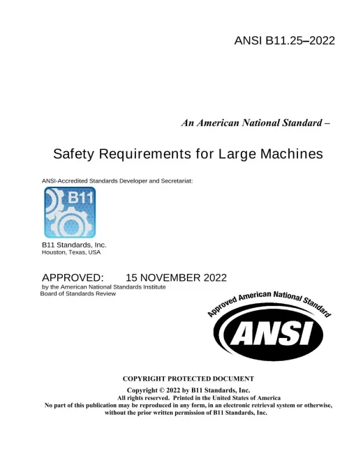 B11 B11.25-2022 pdf