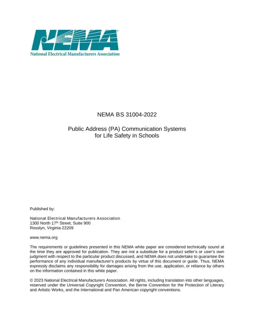 NEMA BS 31004-2022 pdf