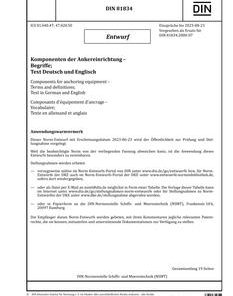 DIN 81834 - DRAFT pdf