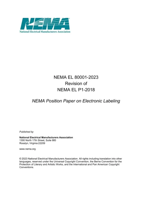 NEMA EL 80001-2023 pdf