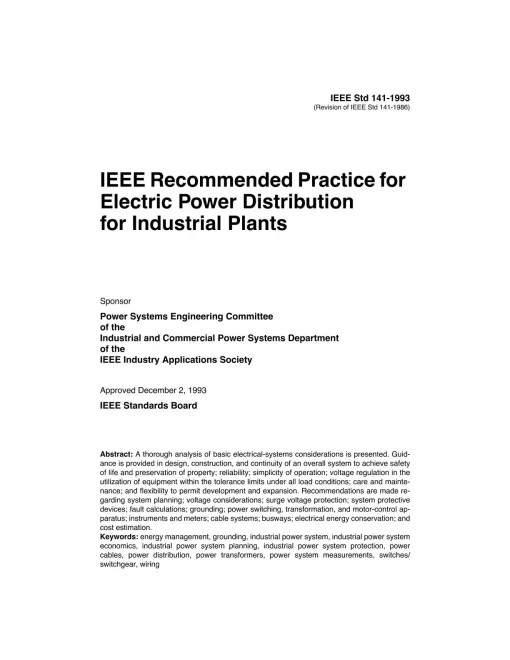 IEEE 141-1993 pdf