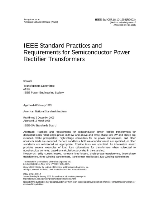 IEEE C57.18.10-1998 pdf