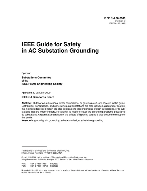 IEEE 80-2000 pdf