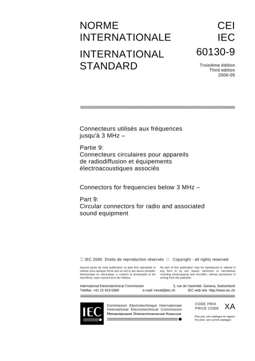 IEC 60130-9 Ed. 3.0 b:2000 pdf