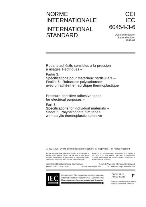 IEC 60454-3-6 Ed. 2.0 b:1998 pdf