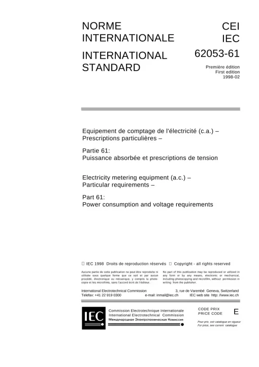 IEC 62053-61 Ed. 1.0 b:1998 pdf